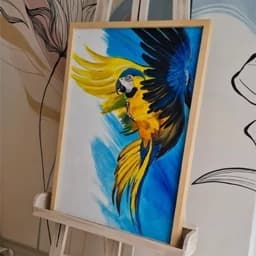 تابلو نقاشی دکوراتیو طوطی (پس کرایه) — تصویر ۲
