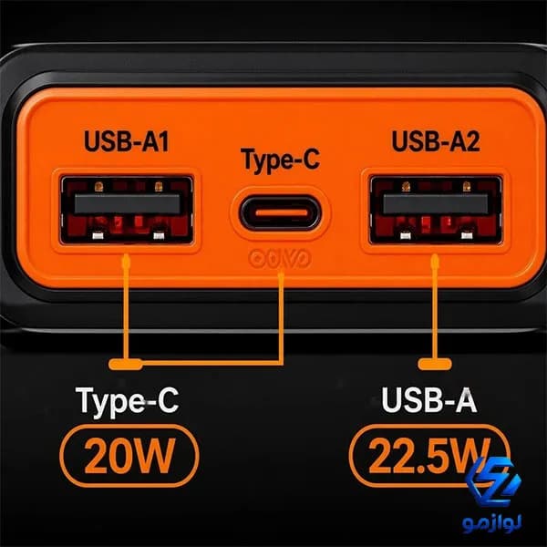 پاوربانک MOXOM مدل MX-PB204 ظرفیت 50000 — تصویر ۳