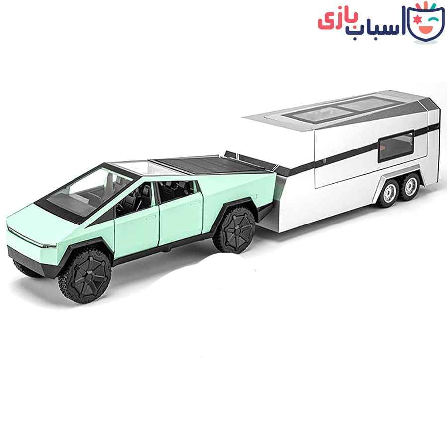 ماشین فلزی تسلا سایبرتراک با کمپر cz58-168