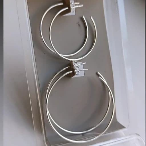 گوشواره نقره حلقه ای زنانه 925عیار پک دو جفتی کیفیت تضمینی
