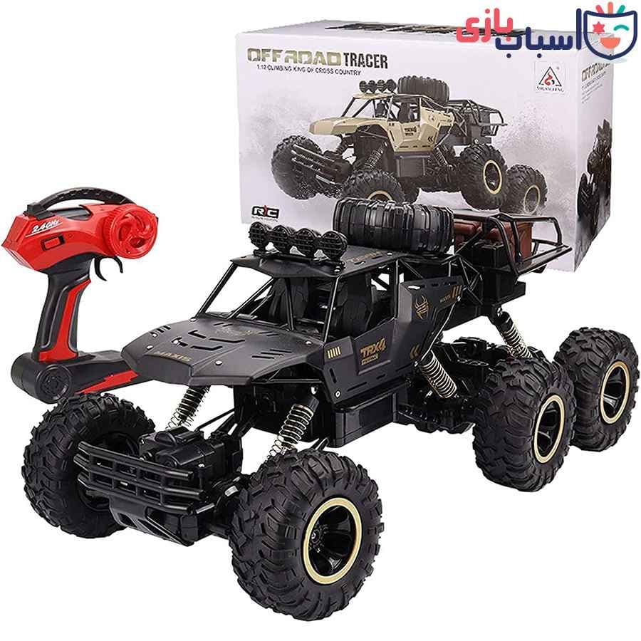 اسباب بازی ماشین کنترلی آفرود Crawler شش چرخ 2089