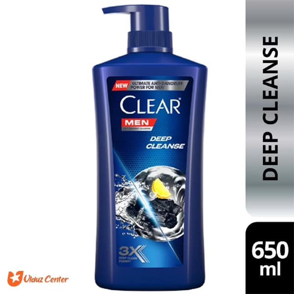 شامپو ضد شوره مردانه کلیر پمپی مدل Deep Clense حجم 650 میل