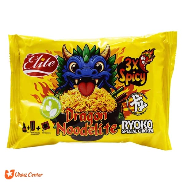نودل فوری نودالیت مدل Ryoko با طعم مرغ 3X تند وزن 130 گرم