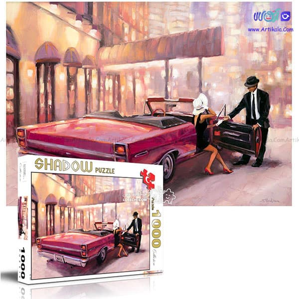 ازل 1000 قطعه طرح زوج در ماشین برند شادو کد 05551