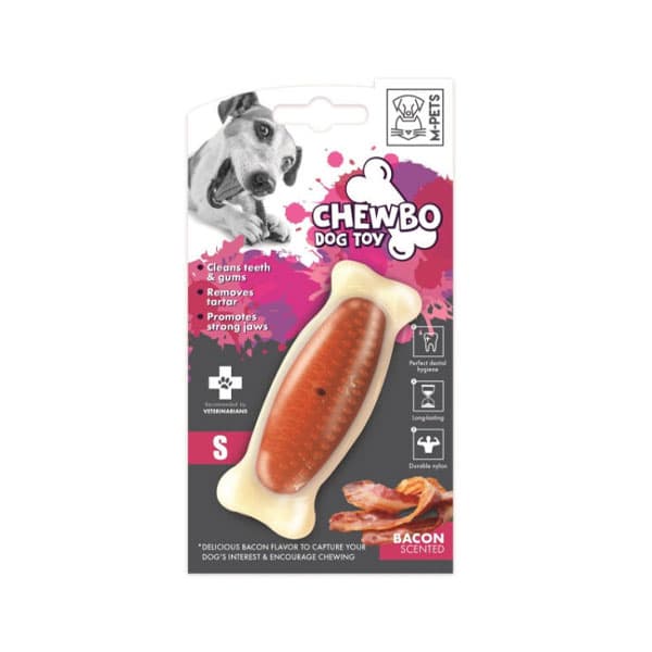 اسباب بازی جویدنی سگ با طعم بیکن اسمال ام پتس (m-pets)