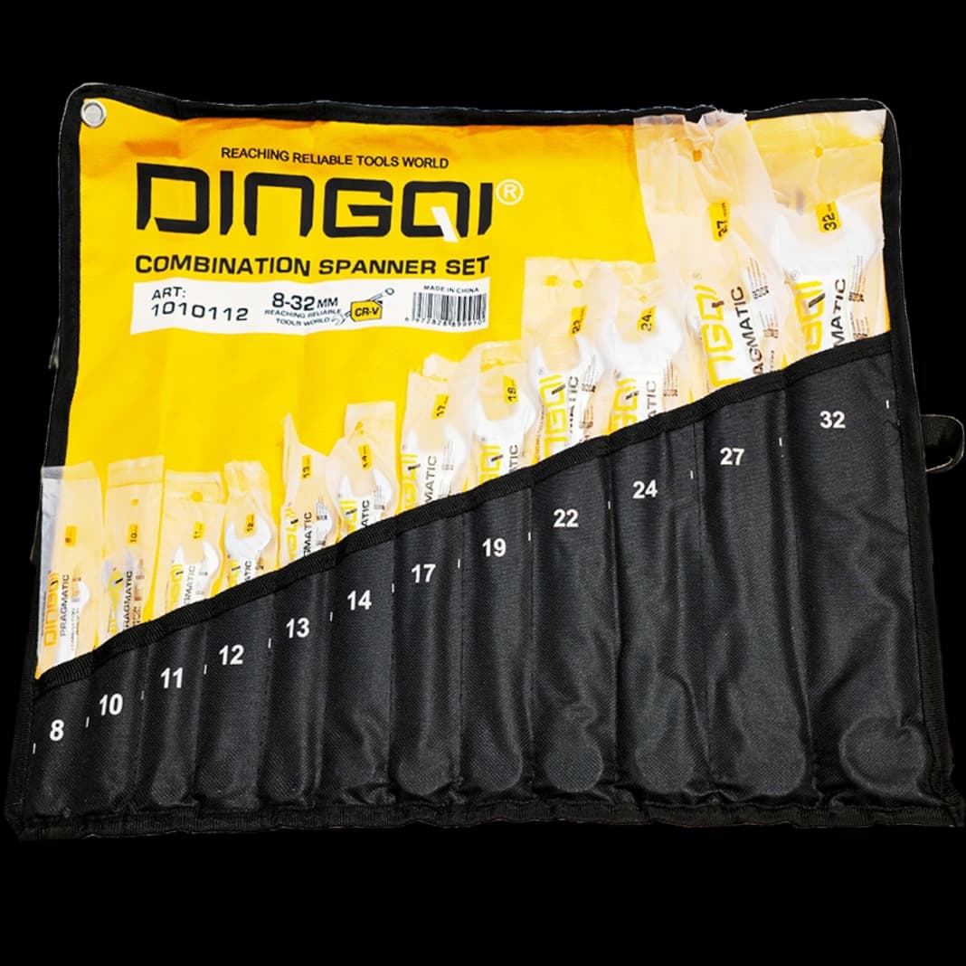 ست آچار یک سر رینگی 12 عددی 1010112 DINGQI