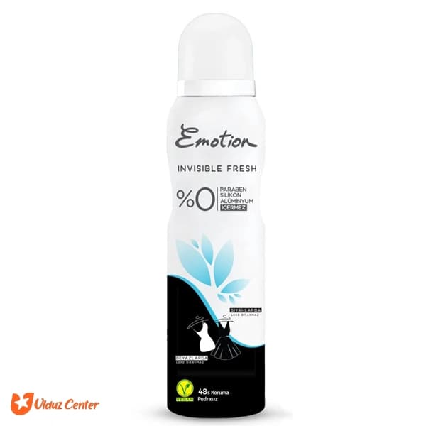اسپری ضد تعریق زنانه Emotion مدل Invisible Fresh حجم 150 میل