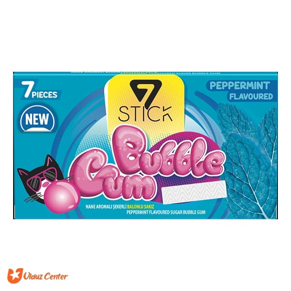 آدامس Bubble Gum با طعم اکالیپتوس بسته 7 عددی