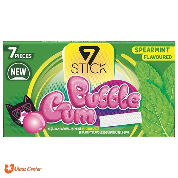 آدامس Bubble Gum با طعم نعناع تند بسته 7 عددی