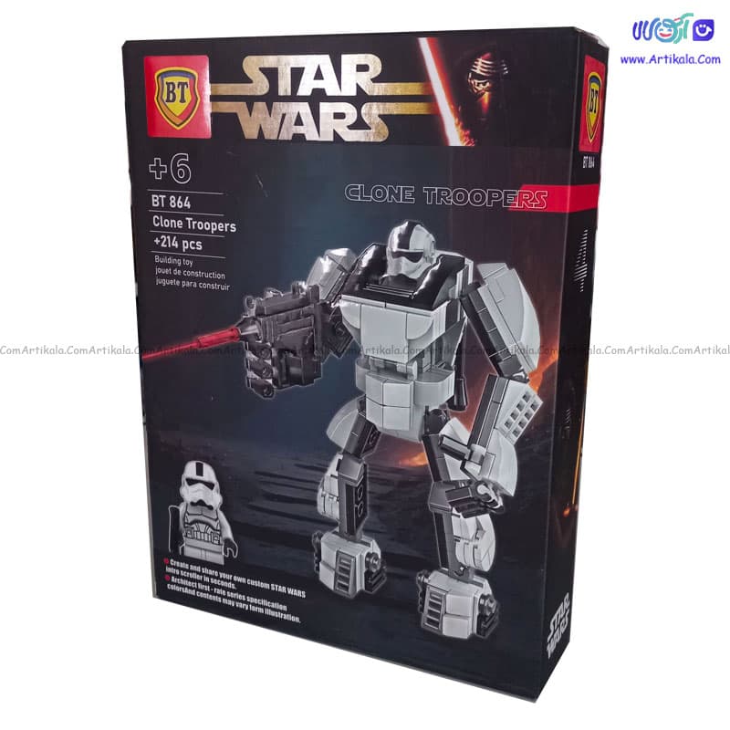 لگو ربات جنگ ستارگان طرح Clone troopers کد BT864 — تصویر ۲
