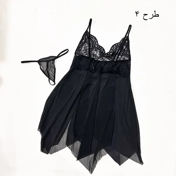 لباس خواب توری کوتاه سولاله گلستان — تصویر ۷