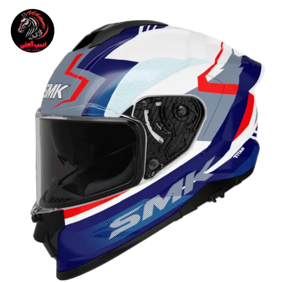 کلاه کاسکت فک ثابت SMK مدل (Titan S01 CHICANEIRO (GL153
