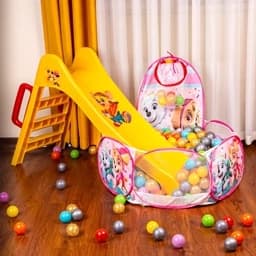 استخر توپ مدل ماهورا طرح سگهای نگهبان صورتی – بنری – یک متر در نود سانتی متر – فاقد توپ و سرسره — تصویر ۲
