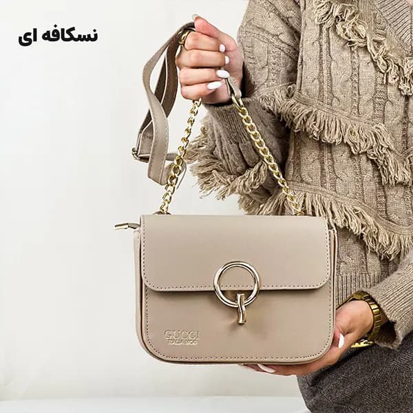 کیف دوشی قفل گرد زنانه — تصویر ۷
