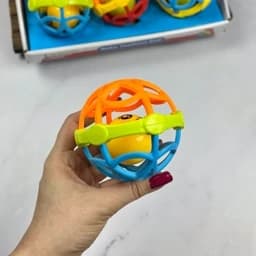 اسباب بازی توپ سیلیکونی جغجغه ای — تصویر ۵
