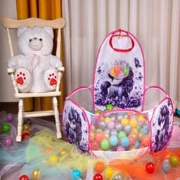 استخر توپ مدل ماهورا طرح یونیکورن سرمه ای – بنری – یک متر در نود سانتی متر – فاقد توپ و سرسره — تصویر ۳