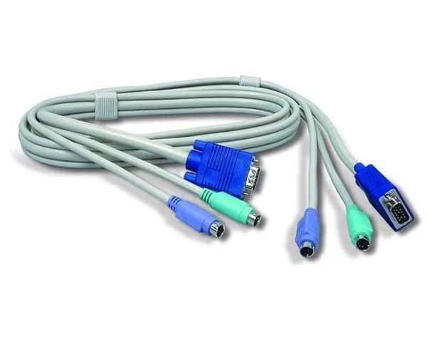 کابل KVM درجه1 سفید PS2 به طول 1.5 متر