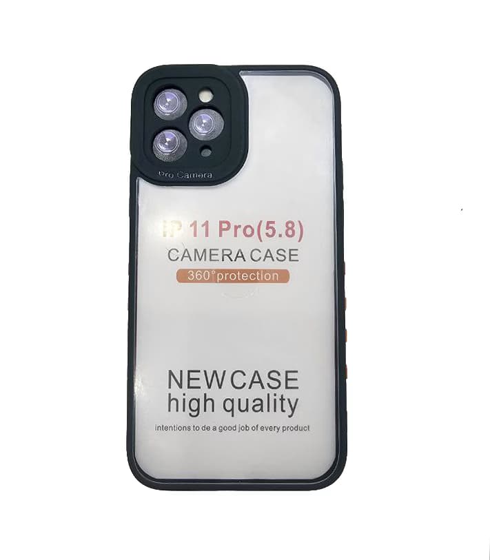 قاب گوشی پشت شفاف محافظ لنزدار اپل iPhone 11 Pro – طرح 1048