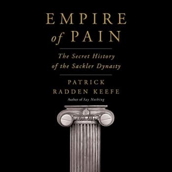 جلد معمولی سیاه و سفید_کتاب Empire of Pain: The Secret History of the Sackler Dynasty
