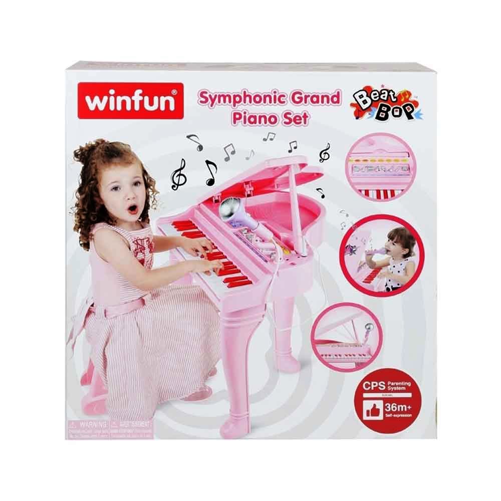 ست پیانو و میکروفون صورتی Winfun