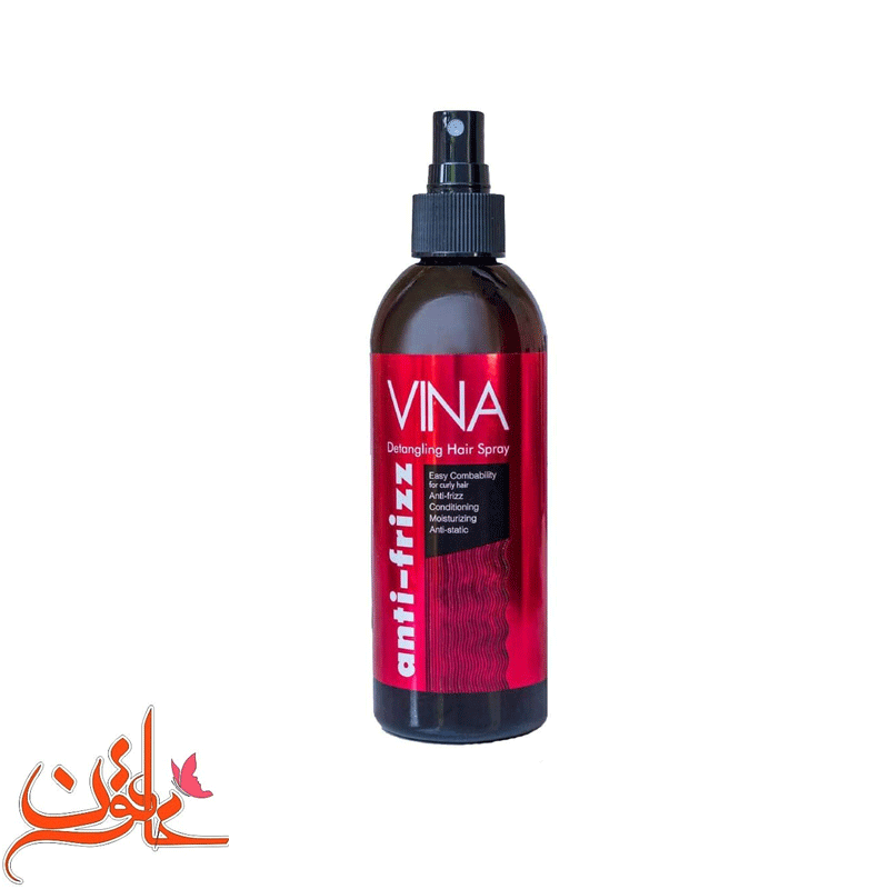 اسپری گره باز کن مو وینا مدل anti-frizz حجم 250 میلی لیتر