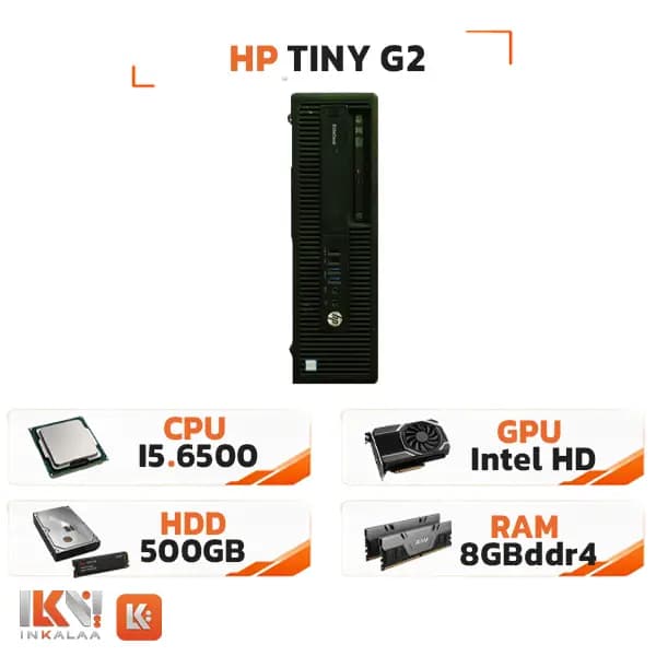 مینی کیس استوک HP مدل 600/800 G2 پردازنده Intel Core i5-6500 حافظه 8GB هارد HDD 500GB — تصویر ۵