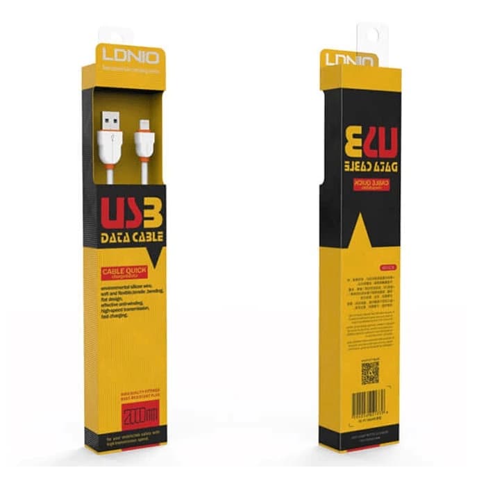 کابل تبدیل USB به microUSB الدینیو مدل LS02 طول 2 متر — تصویر ۲