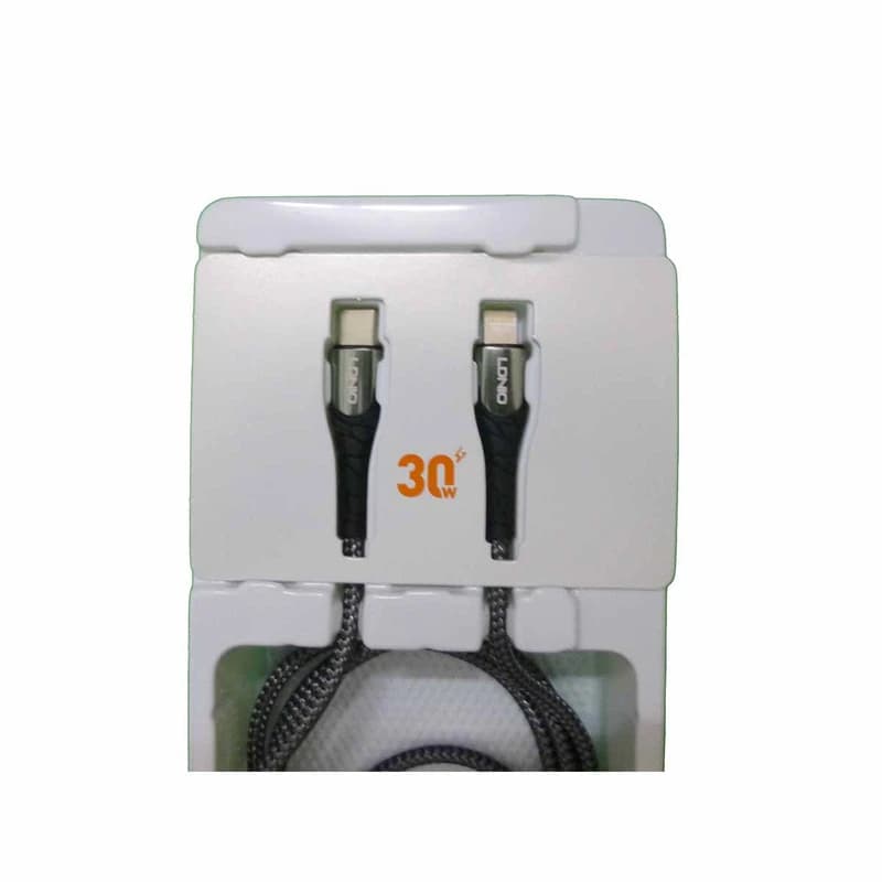 کابل شارژ تایپ سی به لایتنینگ 30W الدینیو LDNIO LC111 Type-C to Lightning PD 30W Cable — تصویر ۴