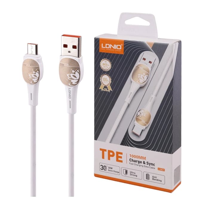 کابل شارژ تایپ سی 30 وات الدینیو LDNIO LS831 Type-c Fast Charging Cable