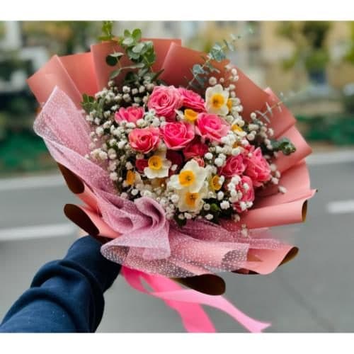 دسته گل نرگس و یاس برای جشن سال نو 222
