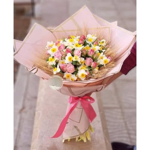 دسته گل نرگس برای جشن خوشحالی و موفقیت 126