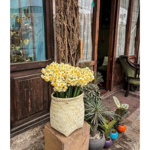 سبد گل نرگس و گلهای شقایق برای جشن سالگرد ازدواج 124