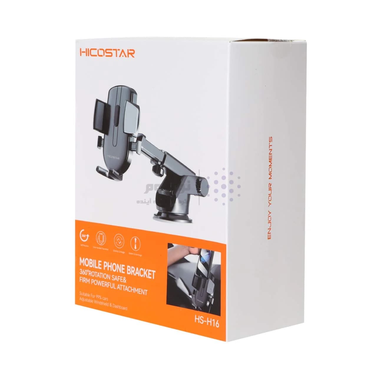 هولدر گوشی موبایل پایه دار Hicostar مدل HS-H16 – مشکی — تصویر ۲
