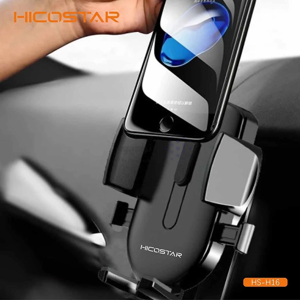 هولدر گوشی موبایل پایه دار Hicostar مدل HS-H16 – مشکی — تصویر ۵
