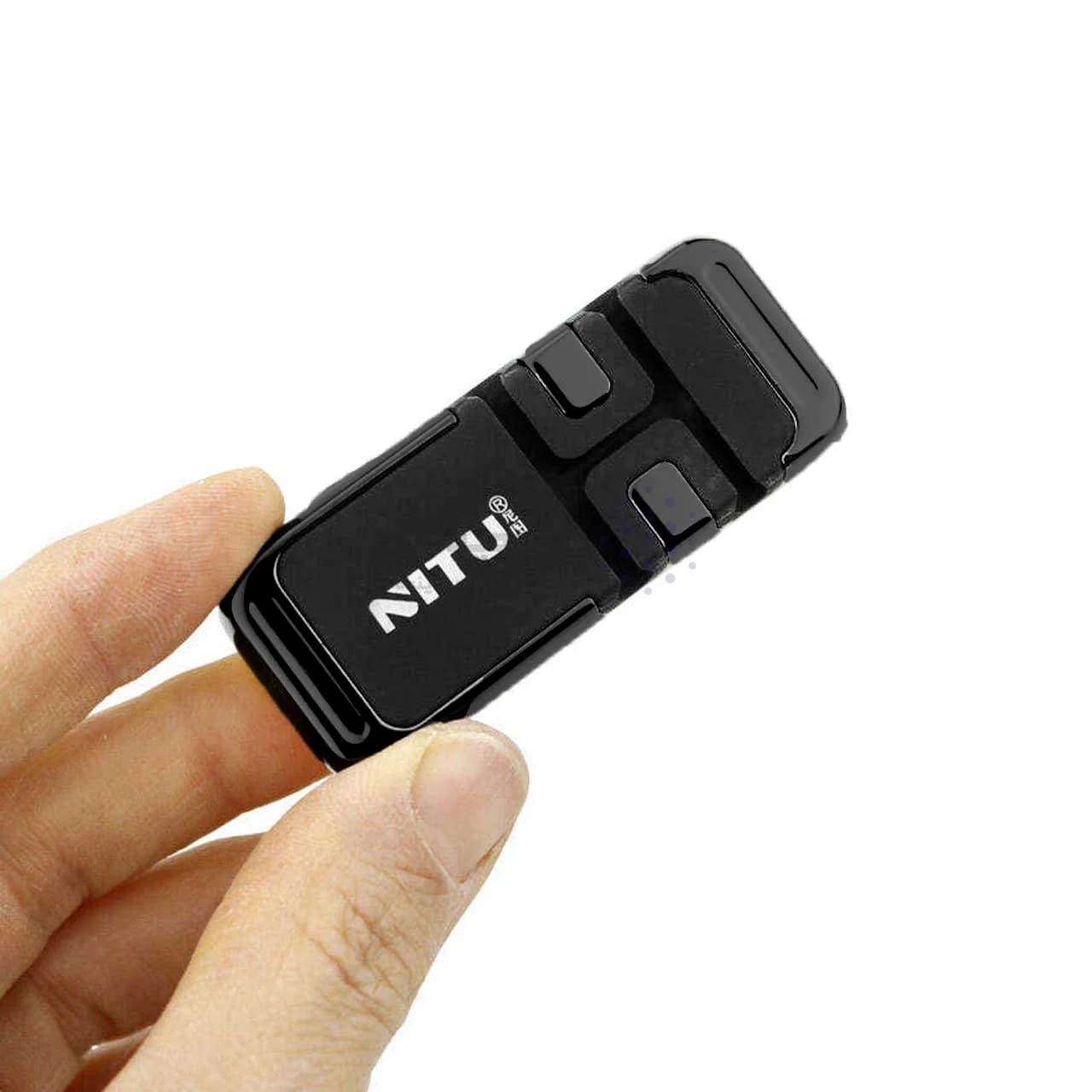 هولدر گوشی موبایل و کابل مگنتی NITU مدل NH16 – مشکی — تصویر ۴