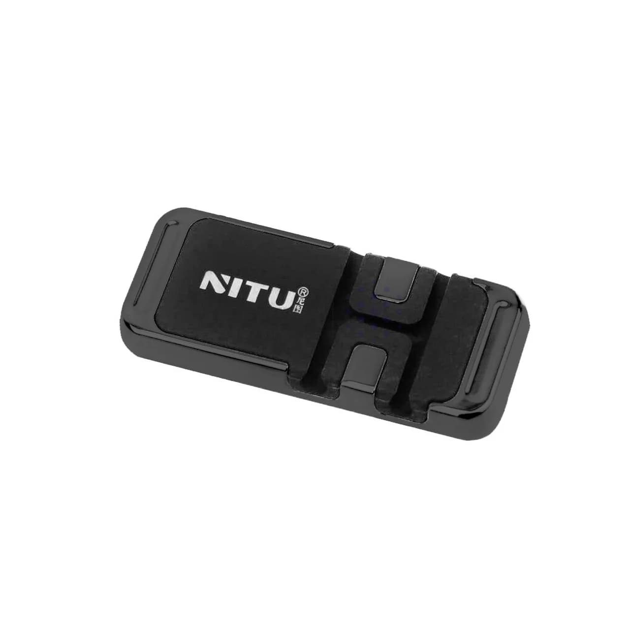 هولدر گوشی موبایل و کابل مگنتی NITU مدل NH16 – مشکی — تصویر ۳