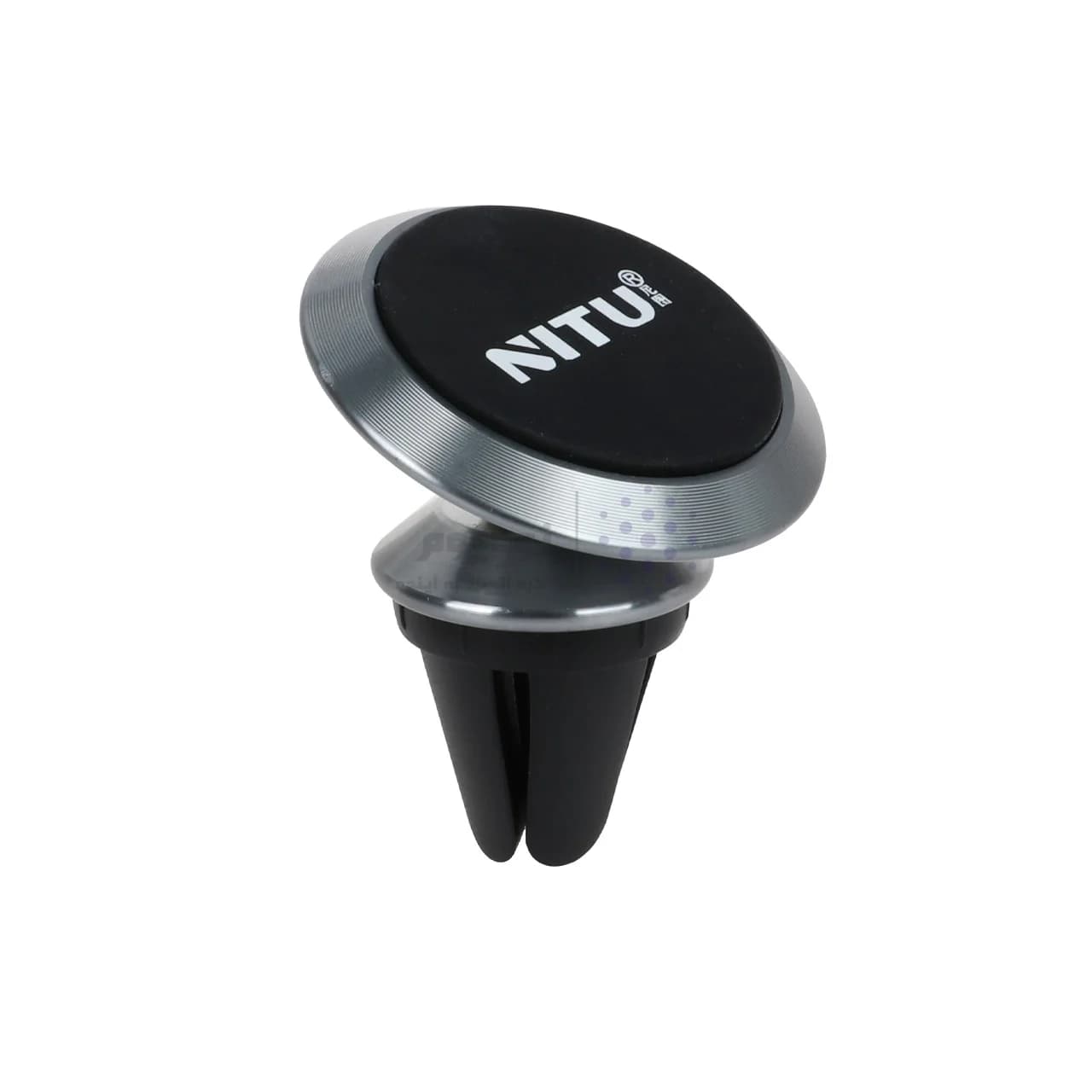 هولدر گوشی موبایل مگنتی دریچه ای خودرو NITU مدل NH10 – مشکی نقره ای — تصویر ۲