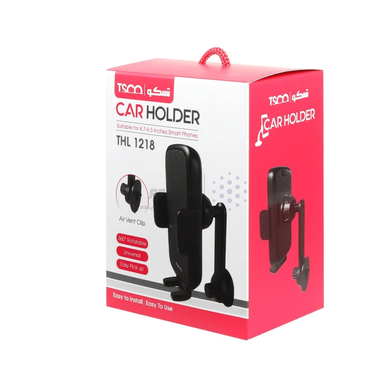 هولدر گوشی موبایل دریچه کولری Tsco مدل THL 1218 – مشکی — تصویر ۵