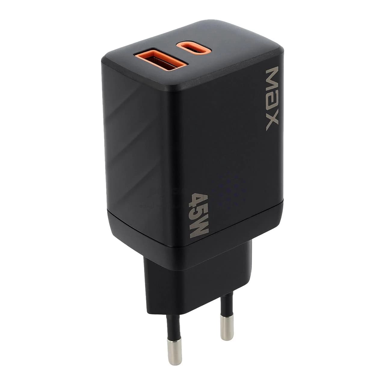 شارژر دیواری PD و فست دو پورت Max مدل MX-26 45W – مشکی — تصویر ۲