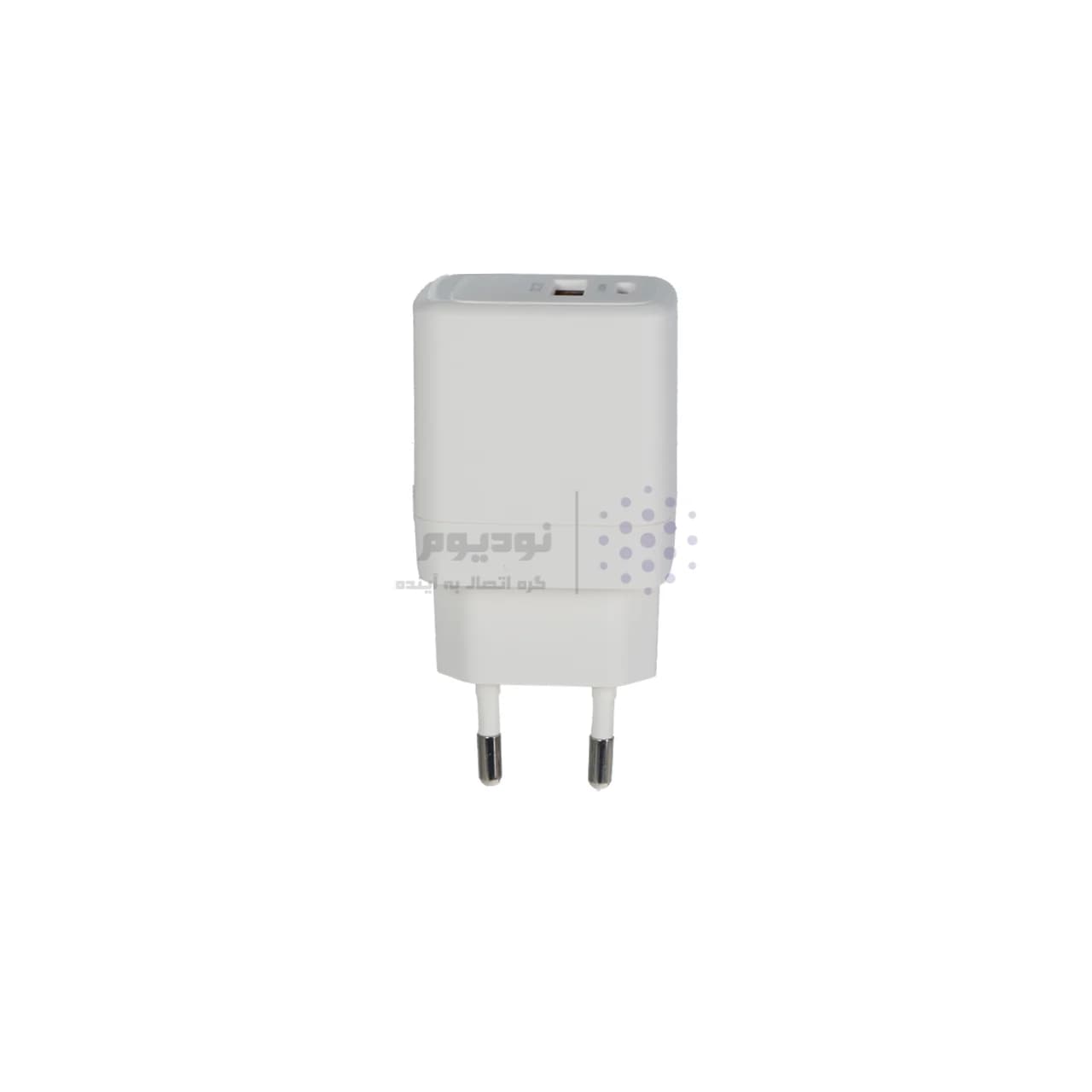 شارژر دیواری PD و فست دو پورت Max مدل X2 20W – سفید — تصویر ۲