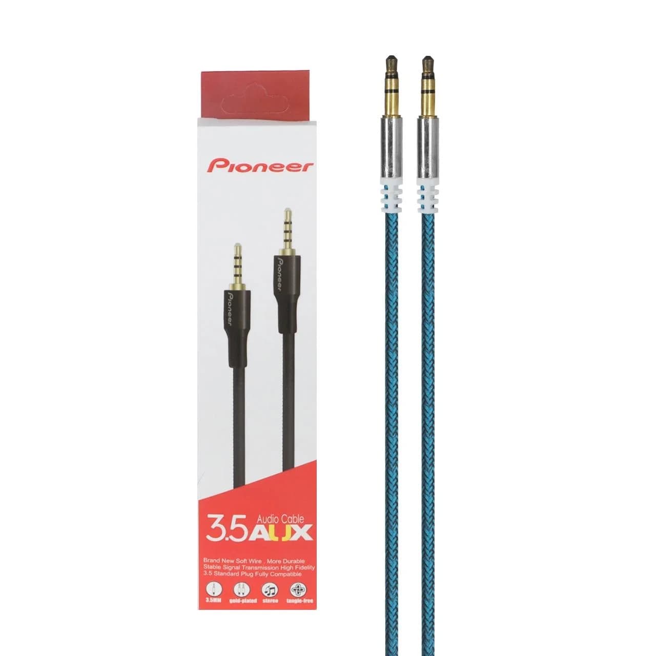 کابل صدا Pioneer AUX – آبی