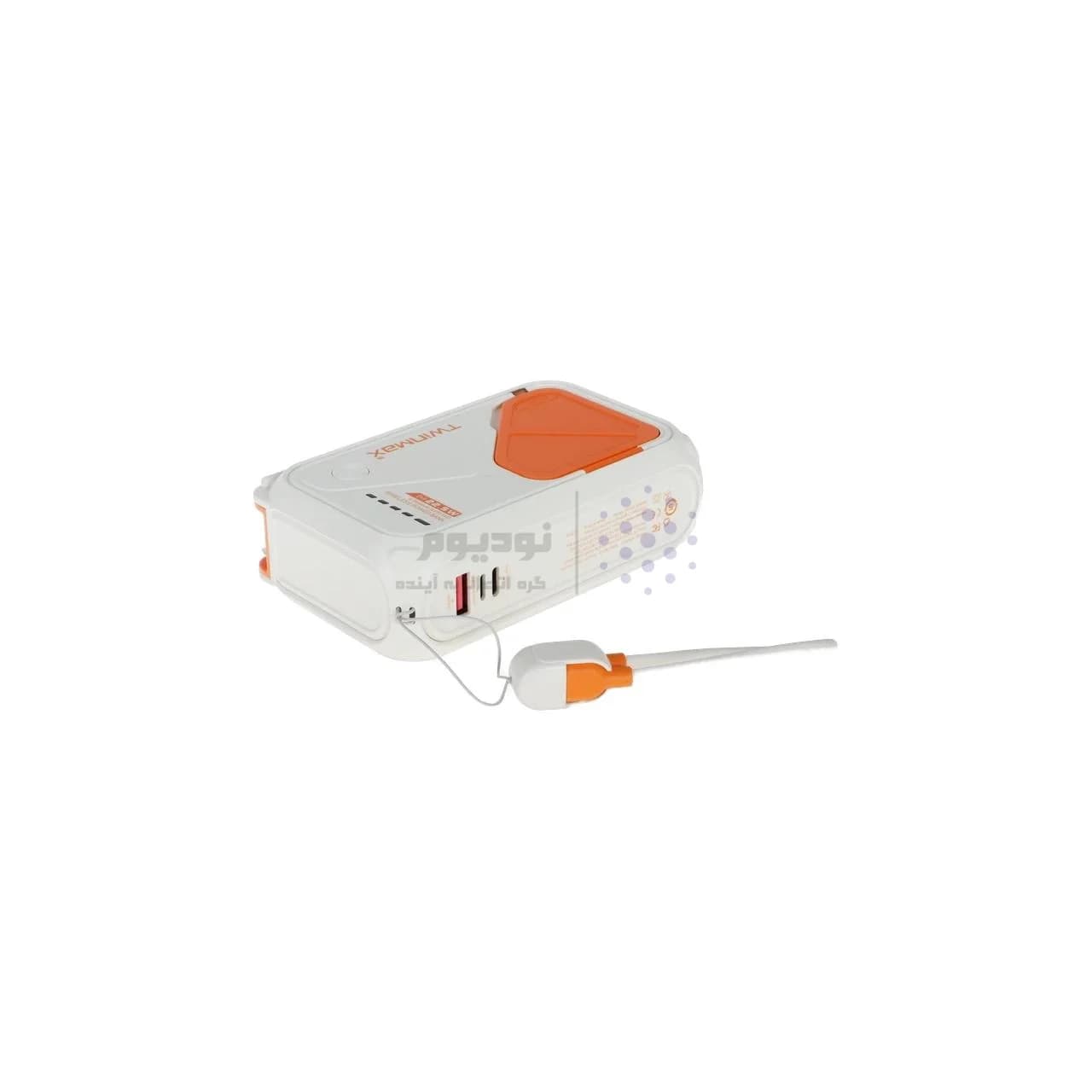 پاوربانک PD و فست شارژ TwinMax 20000mAh مدل MZ-18 22.5W – سفید — تصویر ۵