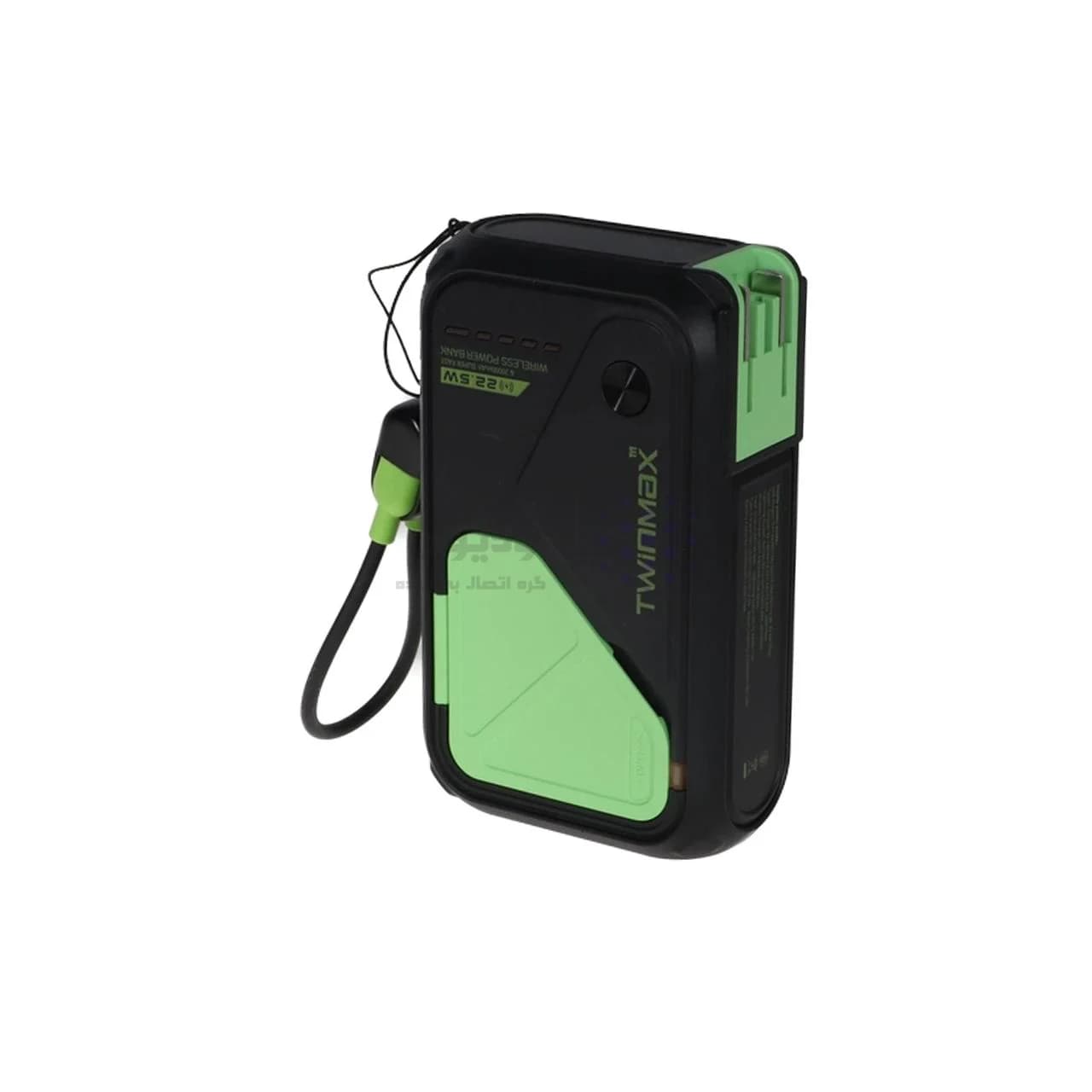 پاوربانک PD و فست شارژ TwinMax 20000mAh مدل MZ-18 22.5W – مشکی — تصویر ۲