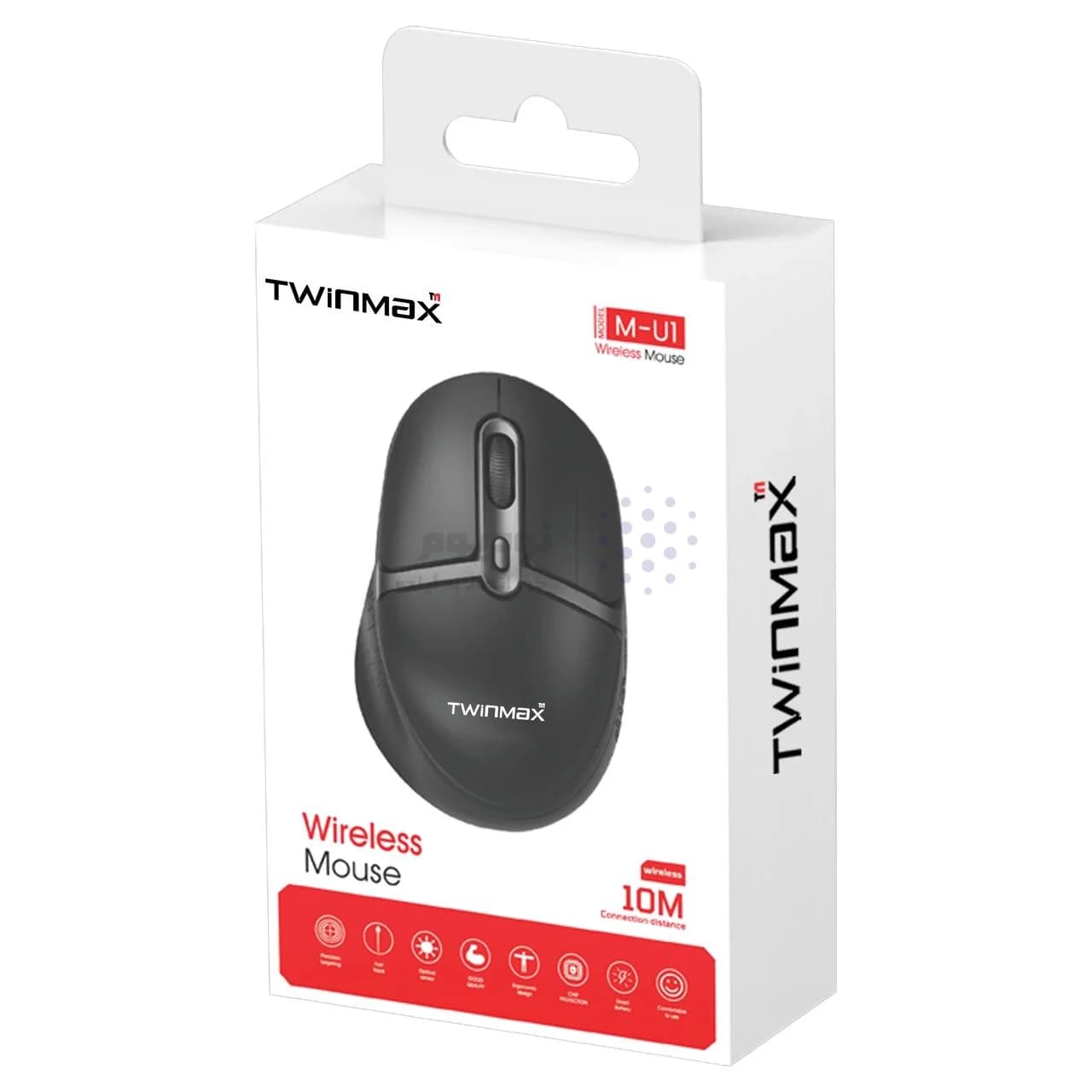 ماوس بی سیم TwinMax مدل MU-1 – مشکی — تصویر ۲