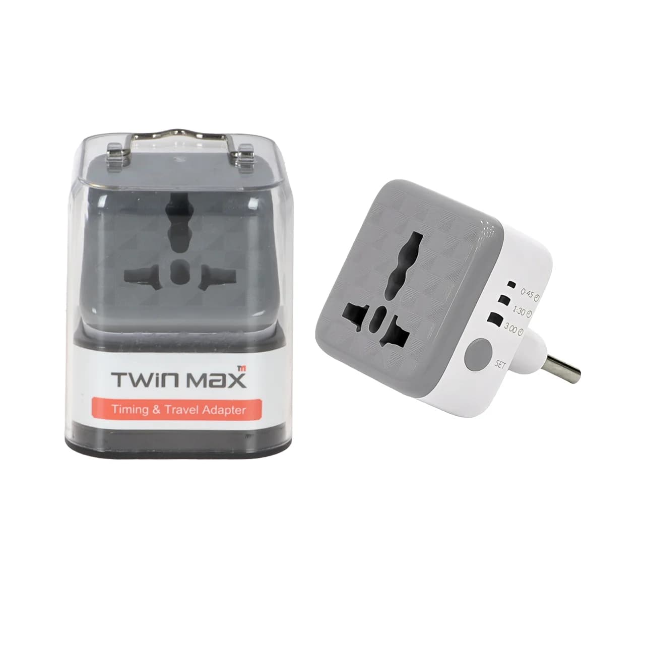 تبدیل برق 3 به 2 تایمردار TwinMax مدل M-X5 – سفید