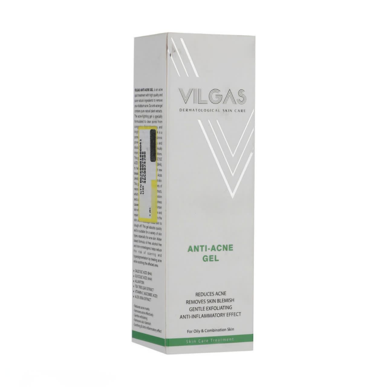 ژل مناسب پوست دارای آکنه ویلگاس (ژل ضد جوش) 30ml — تصویر ۳