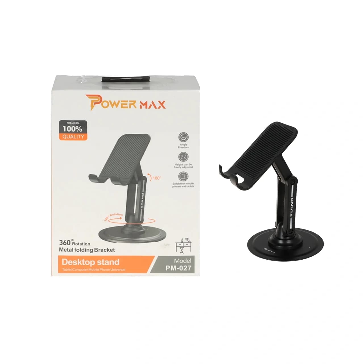 هولدر گوشی موبایل پایه دار Power Max مدل PM-027 – مشکی