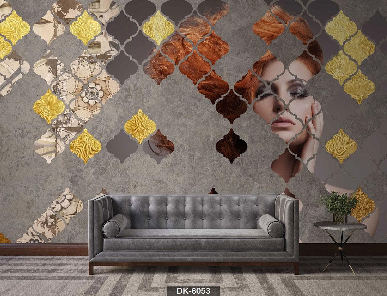 پوستر دیواری چهره زن کد DK-6052