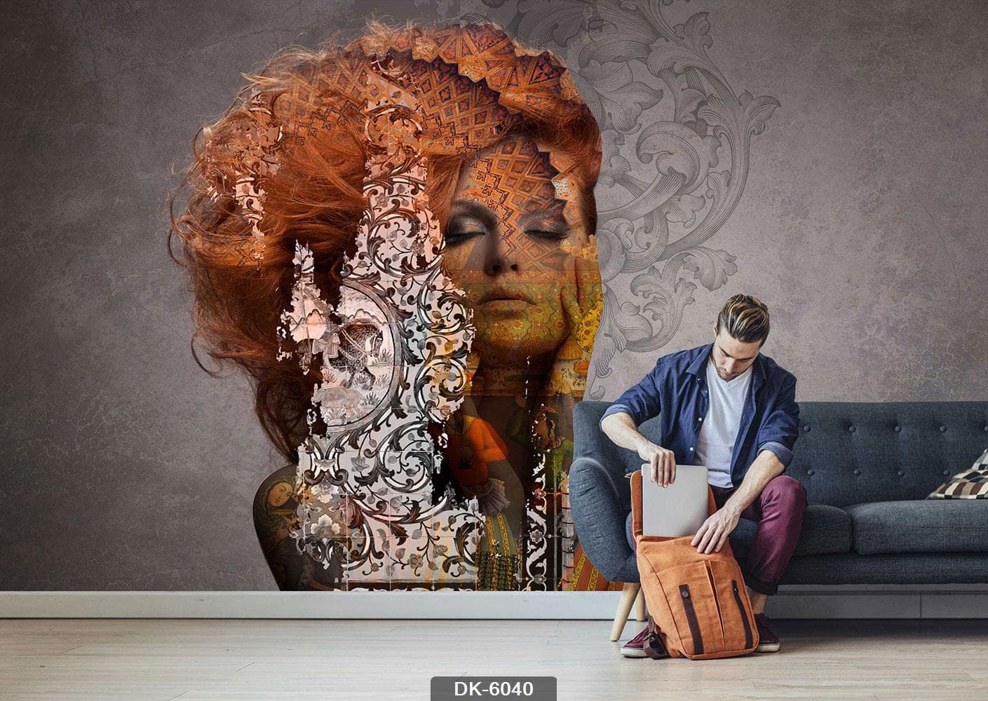 پوستر دیواری چهره زن کد DK-6040