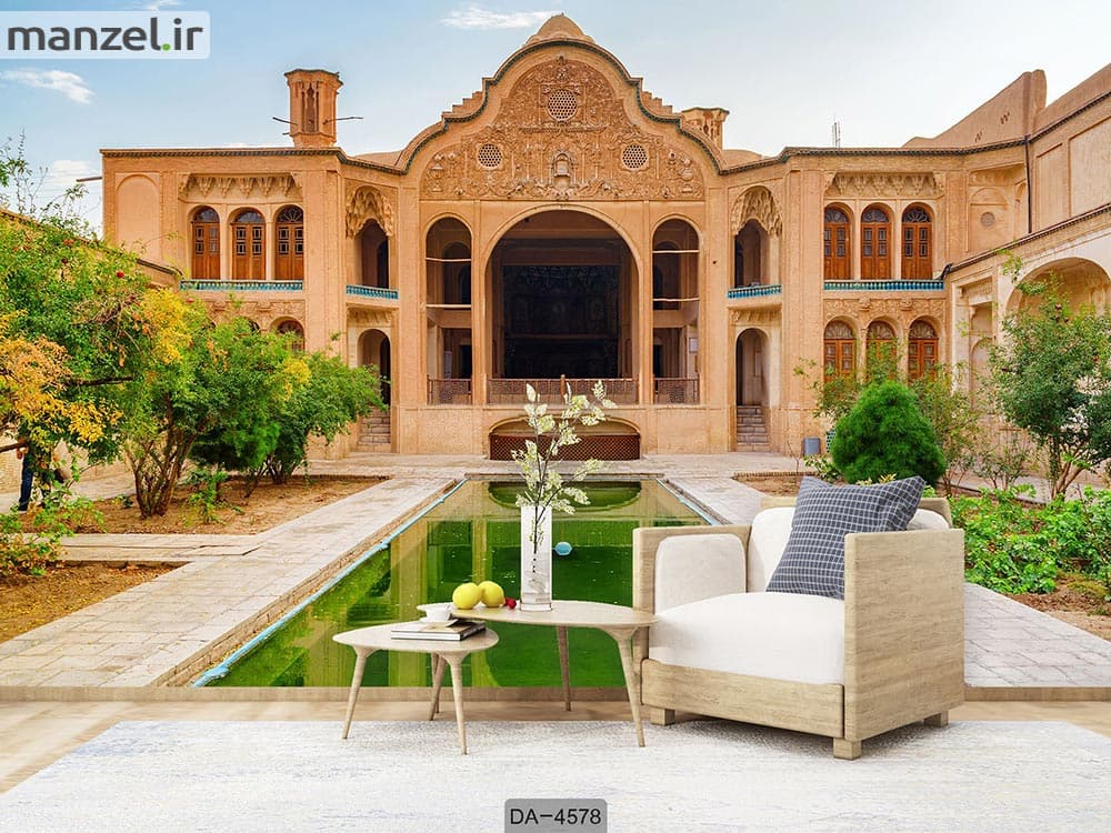 پوستر سه بعدی ساختمان سنتی ایرانی کد DA-4578